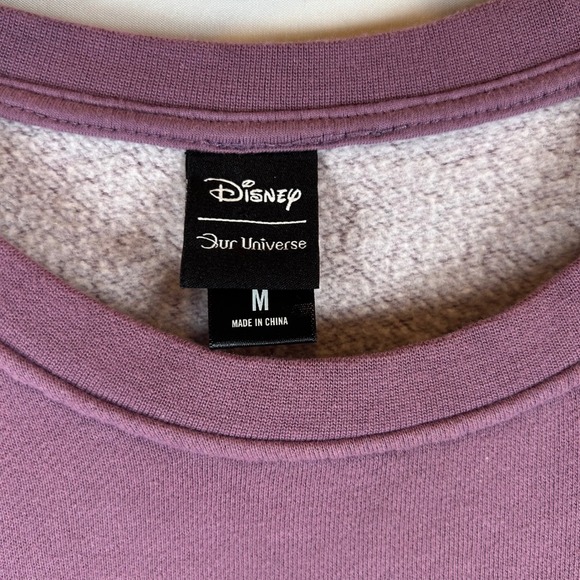 Disney Our Universe The Muses Sweatshirt Purple Graphic Print Crewneck Size M - Picture 3 of 10